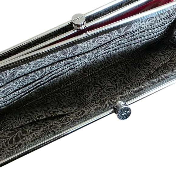 Hobo Lauren Leather Wallet Clutch Cardinal Red Retail $138 - Picture 12 of 12